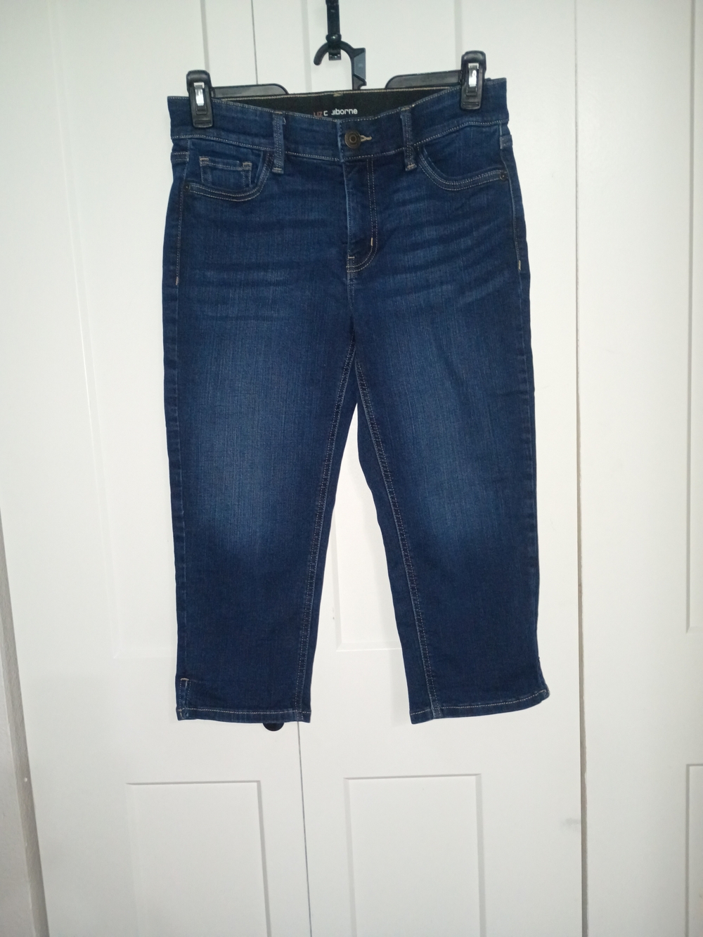 Liz Claiborne Indigo Cropped Straight-Leg Jeans
